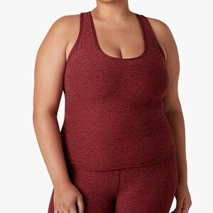 Beyond Yoga Step Up Spacedye Racerback Tank Top Burgundy